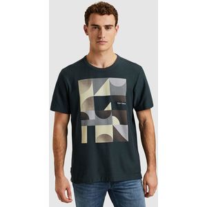 Cast Iron T-shirt Korte Mouw - Blauw - Regular Fit