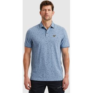 Pme Legend Polo Blauw - Heren Polo met Lange Mouwen