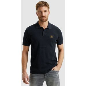 PME Legend Poloshirt Knitted Navy - Größe XXL