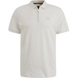PME Legend regular polo gebreid ecru
