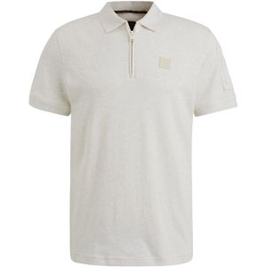 PME Legend Half-Zip Poloshirt Interlock Ecru