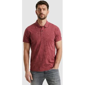 PME Legend - Allover Print Polo - Roze - Pique - Katoen
