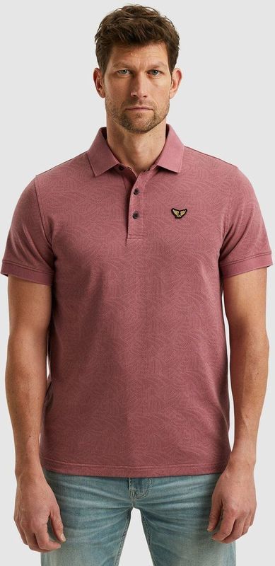 PME Legend - Jacquard Polo - Roze - Katoen