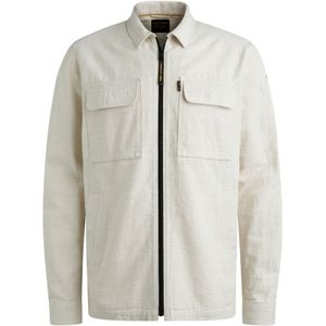 PME Legend Overshirt 2 Tone Slub Ecru - Größe M