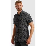 PME Legend - Casual Overhemd - Blauw - Katoen - Korte Mouw