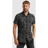 PME Legend - Casual Overhemd - Blauw - Katoen - Korte Mouw