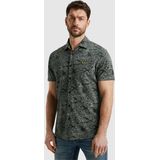 PME Legend Short Sleeve Hemd Print Donkergroen