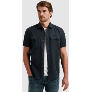 PME Legend Overhemd korte mouw PSIS2503242 Donker blauw