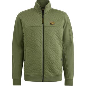 PME Legend Vest groen (Maat: M) - Effen - Halslijn: Opstaande kraag,
