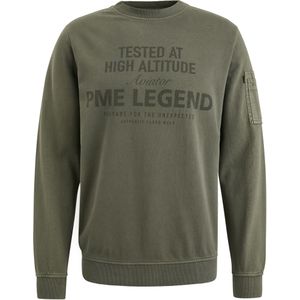 PME Legend Sweater Logo Beluga Grün - Größe M
