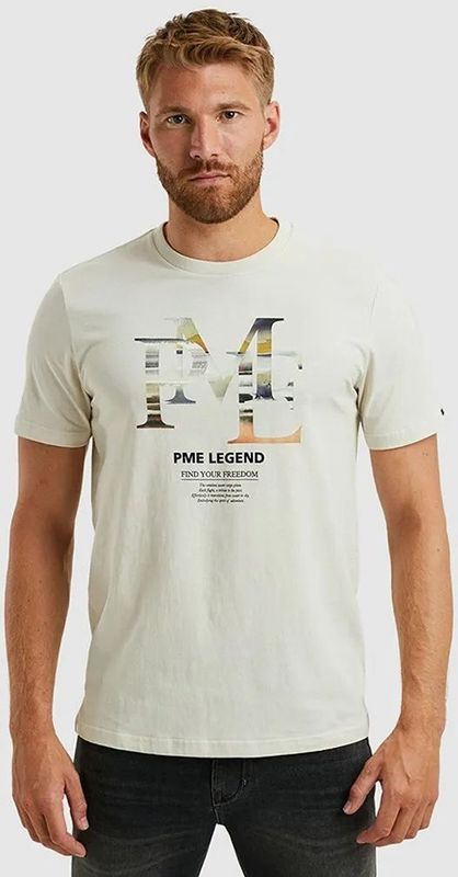 PME LEGEND T-Shirt mit Logo Print