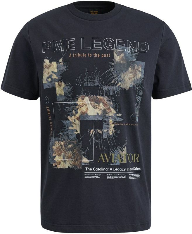 PME Legend Jersey T-Shirt Logo Navy - Größe XL