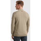 Vanguard - Trui Half Zip - Beige - Regular-fit - Katoen en Modal