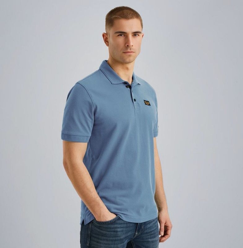 PME Legend Poloshirt Trackway Blau - Größe XL