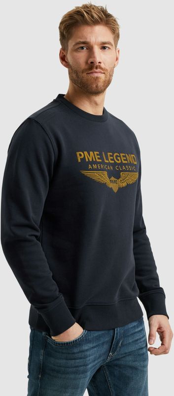 PME LEGEND Sweatshirt "Crewneck soft terry with logo", mit Logo Stickerei