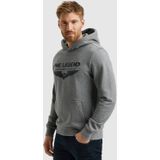PME LEGEND Kapuzensweatshirt Hooded soft terry with logo mit Logostickerei