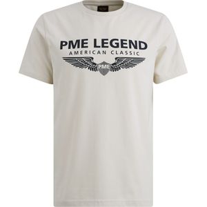 PME Legend T-shirt Ecru - Korte Mouwen, Regular Fit