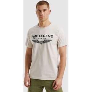 PME Legend T-shirt Ecru - Korte Mouwen, Regular Fit