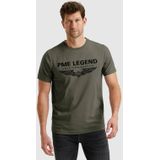 PME Legend - T-shirt - Grijs - Korte Mouwen - Ronde Hals
