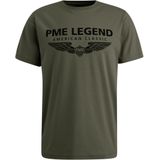PME Legend - T-shirt - Grijs - Korte Mouwen - Ronde Hals