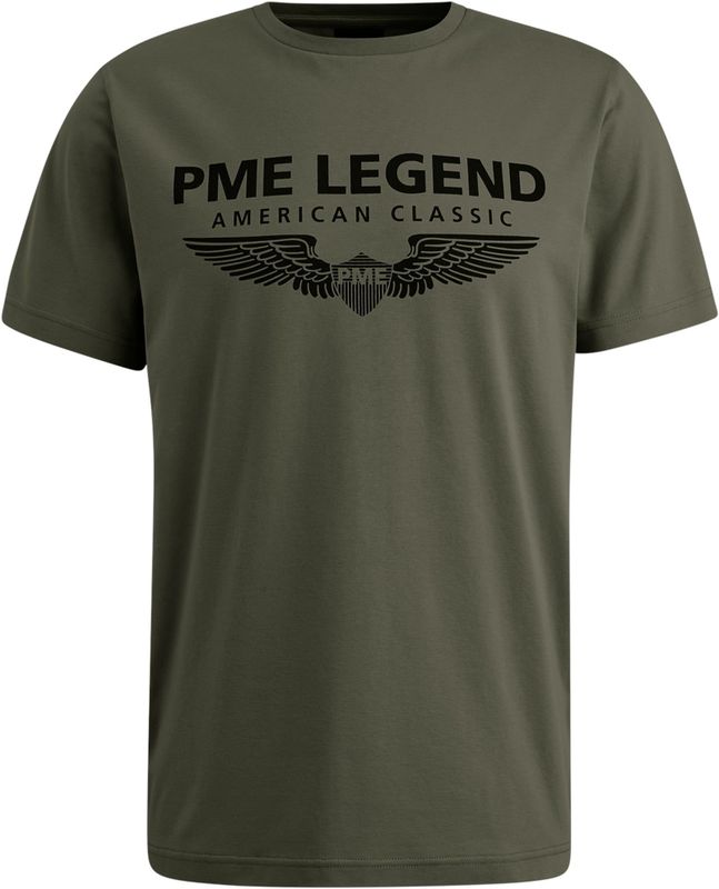 PME Legend - T-shirt - Grijs - Korte Mouwen - Ronde Hals