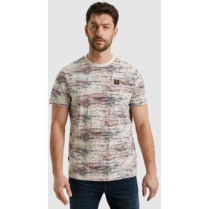 PME Legend - T-shirt - Beige - Katoen - Normale Fit
