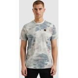 PME Legend - T-shirt - Beige - Katoen - Normale Fit