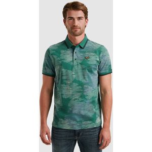 PME Legend - Polo - Groen - Katoen - Allover Print