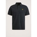 PME Legend - Polo Korte Mouw - Donkerblauw - Jersey - Gestreept