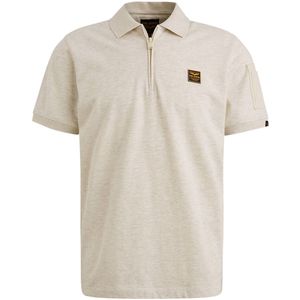 PME Legend Polo Ecru - Korte Mouw Interlock Pique