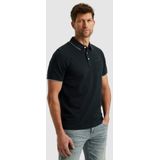PME Legend - Poloshirt Piqué Logo - Blauw - Regular-fit - Korte Mouw