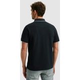 PME Legend - Poloshirt Piqué Logo - Blauw - Regular-fit - Korte Mouw