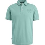 PME Legend Poloshirt Piqué Logo Hellblau - Größe XL