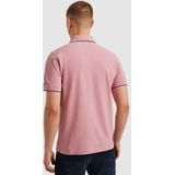 PME Legend - Poloshirt Piqué Logo - Roze - Regular-fit - Katoen en Stretch