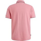PME Legend - Poloshirt Piqué Logo - Roze - Regular-fit - Katoen en Stretch