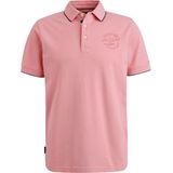 PME Legend - Poloshirt Piqué Logo - Roze - Regular-fit - Katoen en Stretch