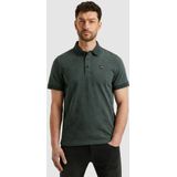 PME Legend - Polo Korte Mouw - Antraciet - Effen Patroon - Regular Fit