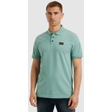 PME Legend - Poloshirt Trackway - Blauw - Katoen en Stretch - Regular-fit