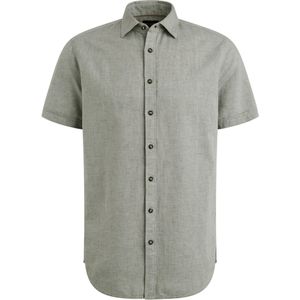 Pme short sleeve shirt ctn linen 2 ton overhemd groen