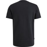 PME Legend - T-Shirt Waffle - Donkerblauw - Katoen en Stretch - Regular-fit