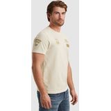 PME Legend - ON - T-shirt - Katoen - Ronde Hals - Logo En Motiefstitchings