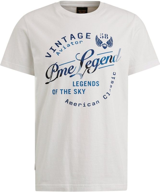 PME - T-shirt - Katoen - Blauw