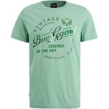 PME Legend - T-Shirt Logo Artwork - Lichtblauw - Katoen - Regular-fit