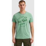 PME Legend - T-Shirt Logo Artwork - Lichtblauw - Katoen - Regular-fit