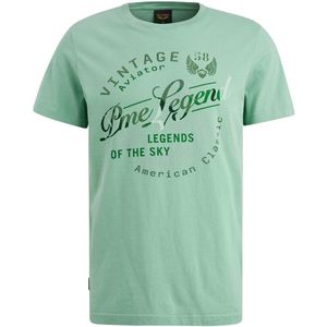 PME Legend - T-Shirt Logo Artwork - Lichtblauw - Katoen - Regular-fit