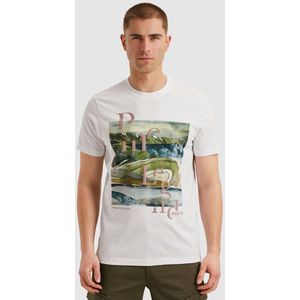 PME Legend - T-Shirt Artwork - T-shirt - Wit - Katoen - Regular-fit