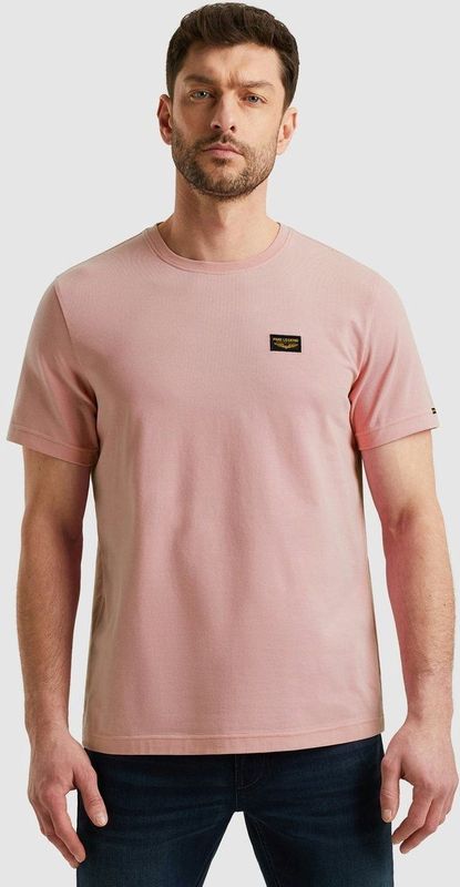 PME Legend - Guyver - T-shirt - Roze - Regular-fit - Katoen en Stretch