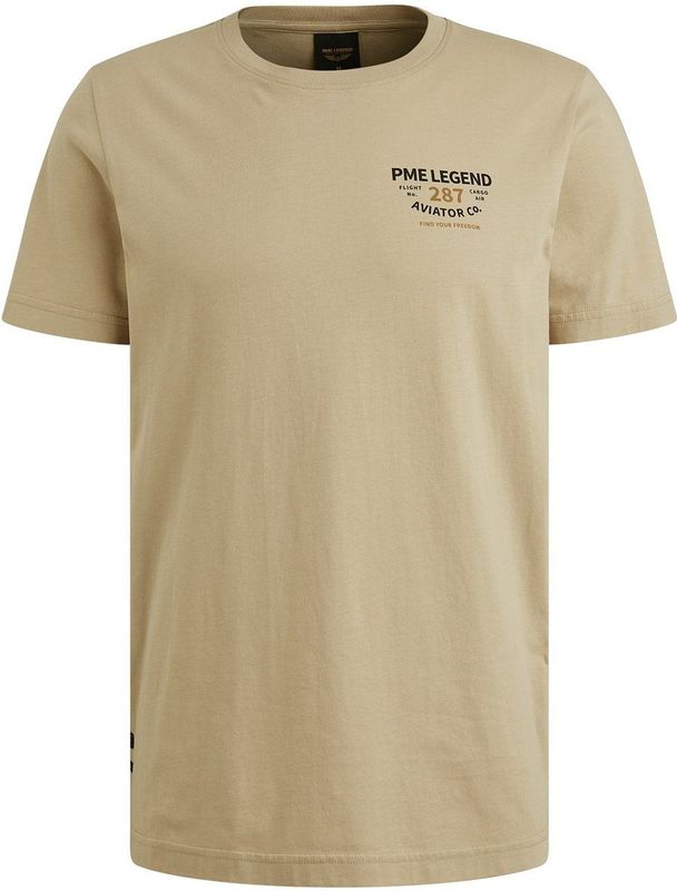 PME Legend - T-shirt - Beige - Korte Mouw