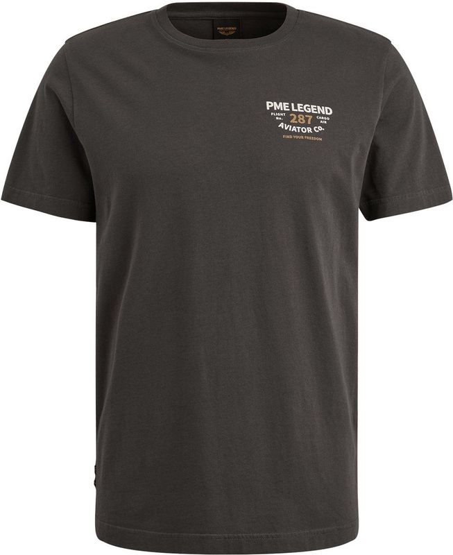 PME Legend - T-shirt - Grijs - Korte Mouw - Regular Fit