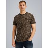 Pme Legend - T-shirt Allover Print - Bruin - Heren